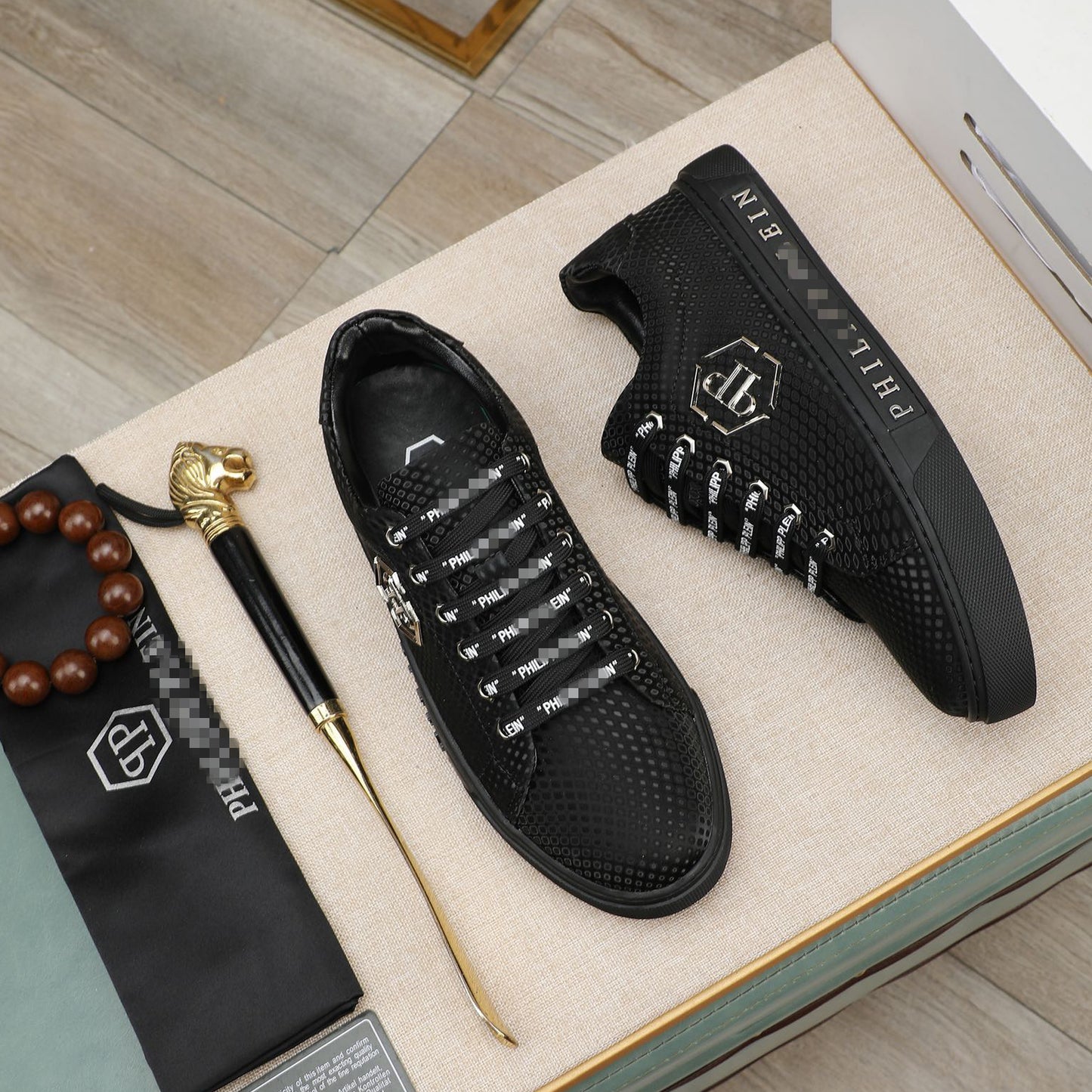 New-PP Leather casual shoes