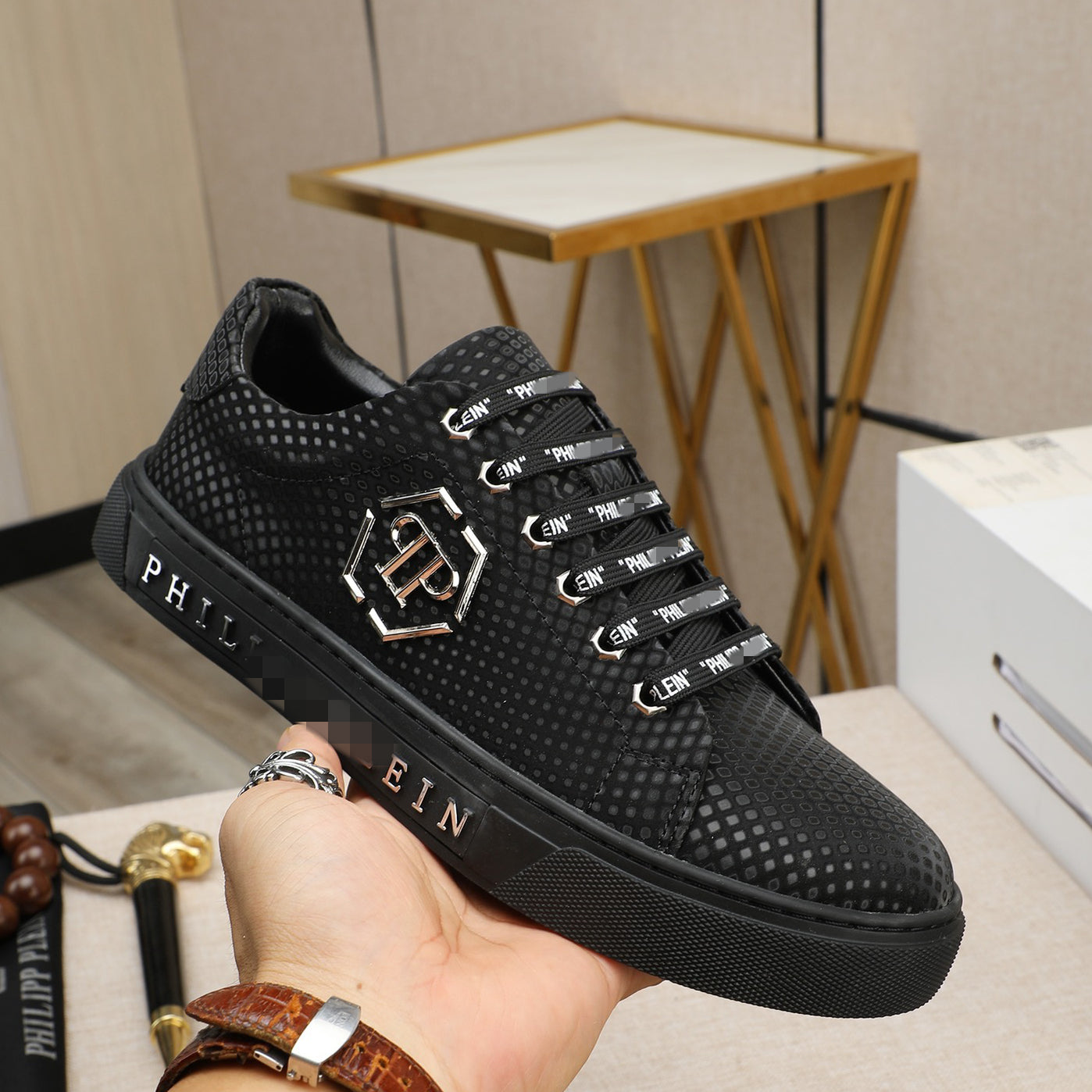 New-PP Leather casual shoes