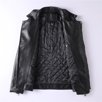 New-PP 6982 Padded leather jacket