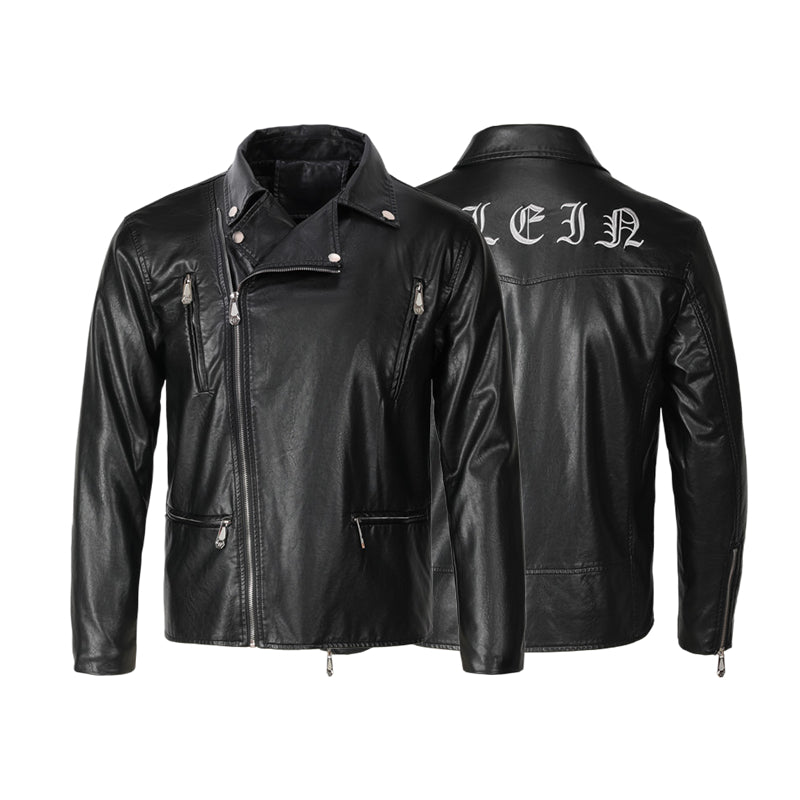 New-PP 6982 Padded leather jacket