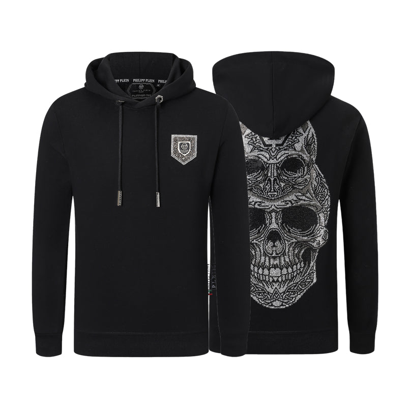 New-PP 8678 skull Diamonds Hoodie