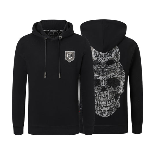 New-PP 8678 skull Diamonds Hoodie