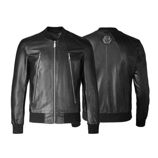 New-PP 6975 Padded leather jacket