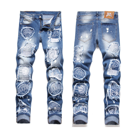 New-PP Skull jeans