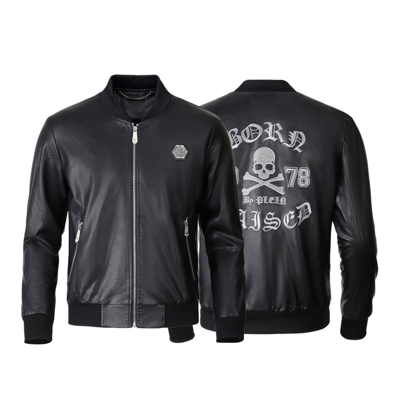 New-PP 6978 Padded leather jacket