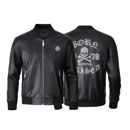 New-PP 6978 Padded leather jacket