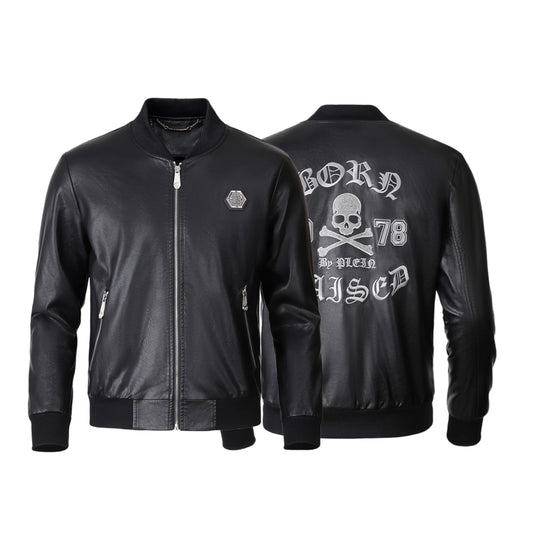 New-PP 6978 Padded leather jacket