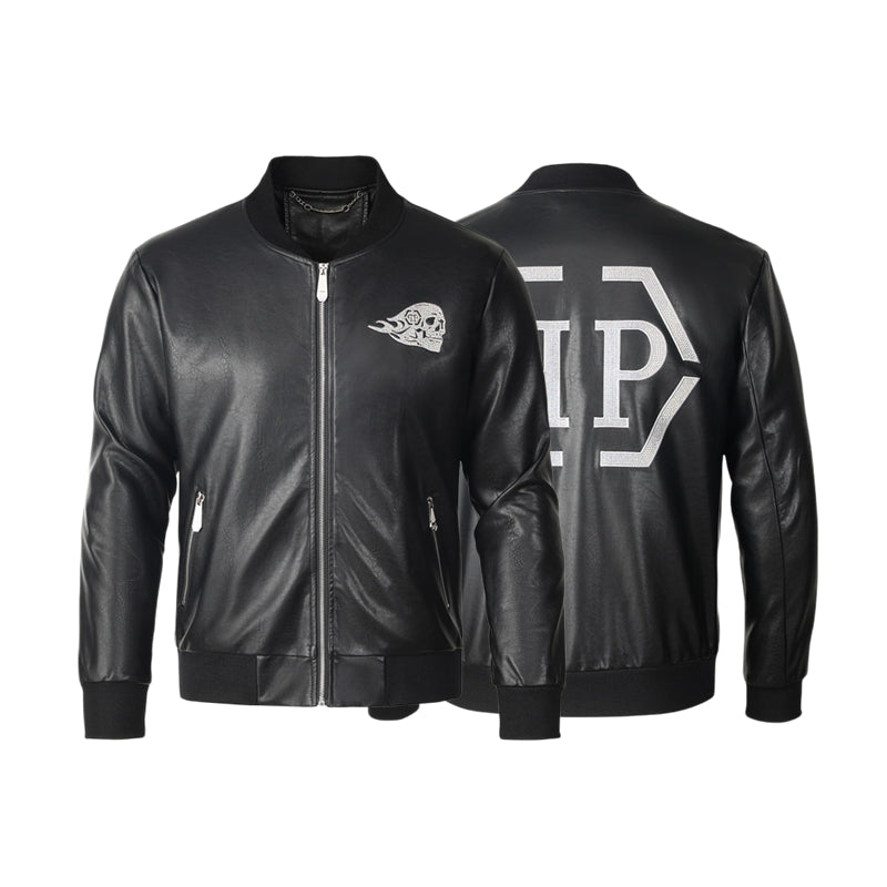 New-PP 6985 Padded leather jacket