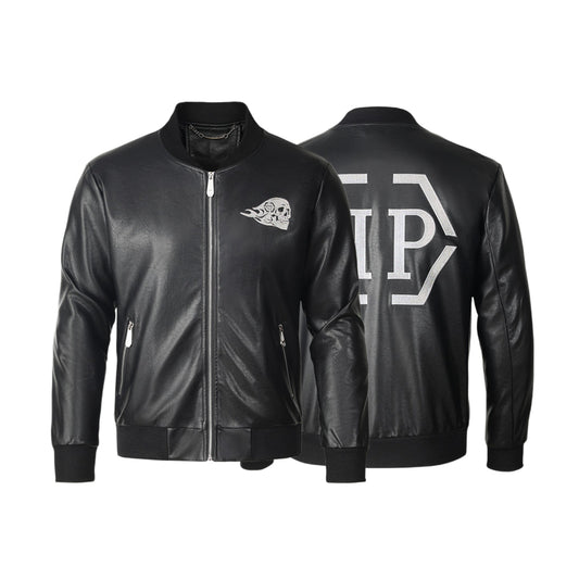 New-PP 6985 Padded leather jacket
