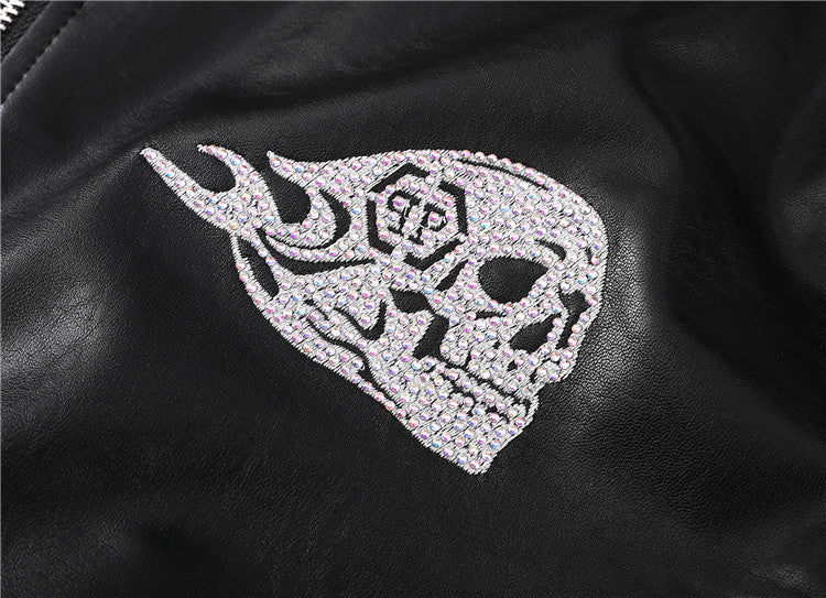 New-PP 6985 Padded leather jacket