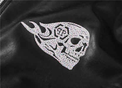 New-PP 6985 Padded leather jacket