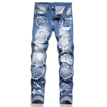 New-PP Skull jeans