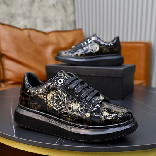 New-PP Leather casual shoes