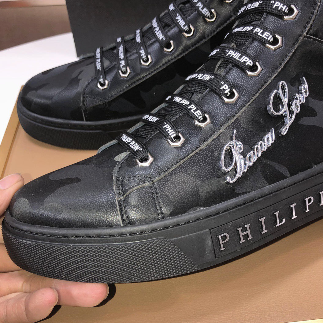 New-PP High Top leather shoes