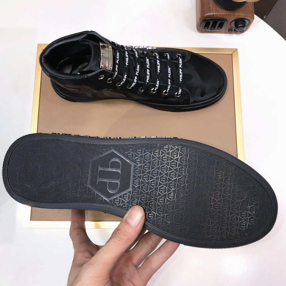 New-PP High Top leather shoes