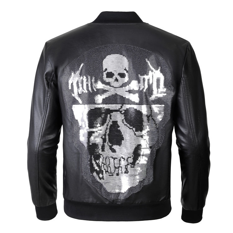 New-PP 6977 Padded leather jacket