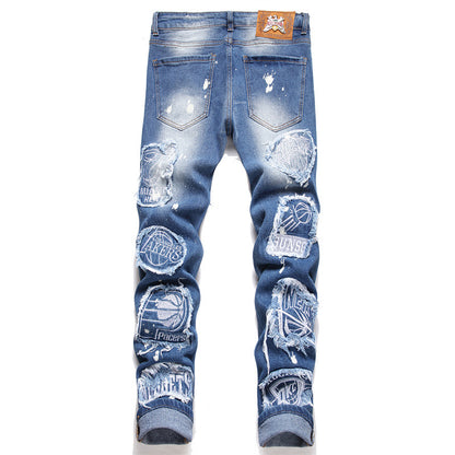 New-PP Skull jeans