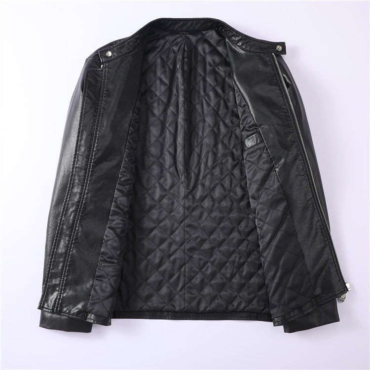New-PP 6980 Padded leather jacket