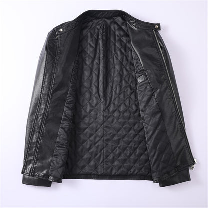 New-PP 6980 Padded leather jacket