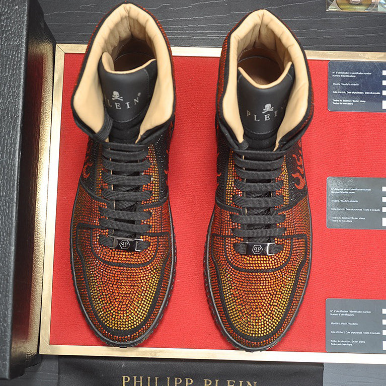 New-PP High-top Leather Shoes
