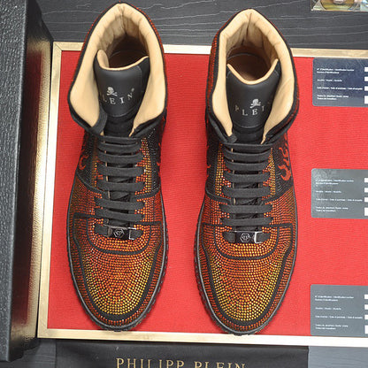 New-PP High-top Leather Shoes