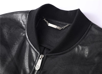 New-PP 6978 Padded leather jacket