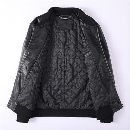 New-PP 6977 Padded leather jacket