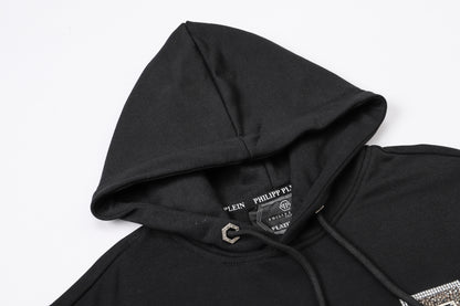 New-PP 8678 skull Diamonds Hoodie