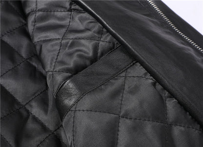 New-PP 6977 Padded leather jacket