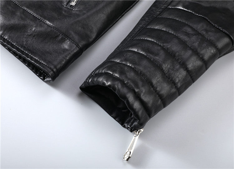 New-PP 6981 Padded leather jacket