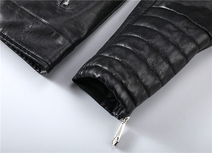 New-PP 6981 Padded leather jacket