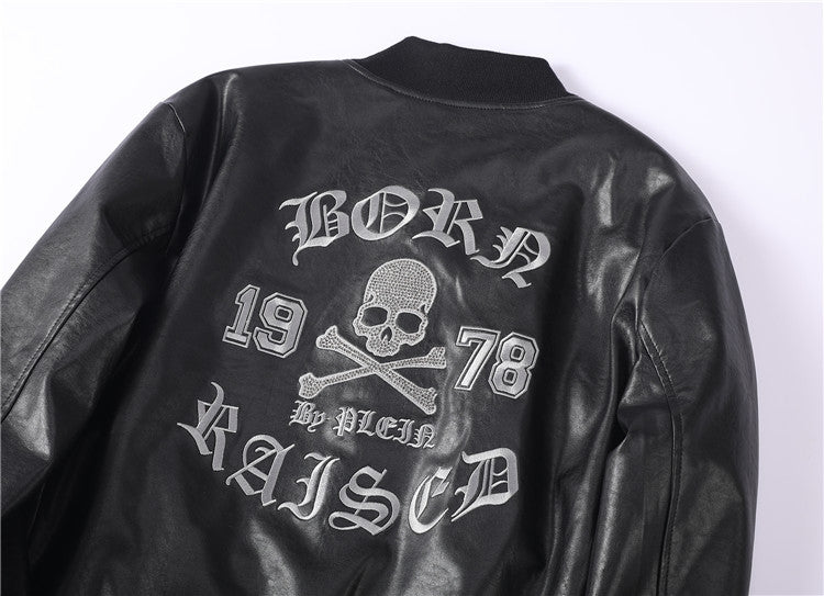 New-PP 6978 Padded leather jacket