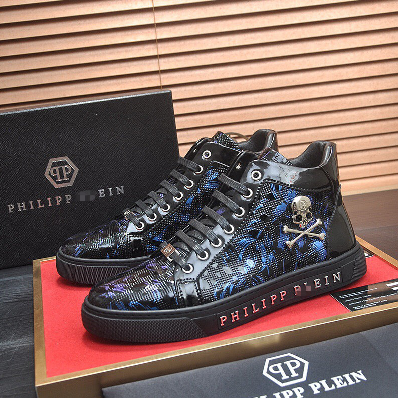 New-PP High top Leather shoes