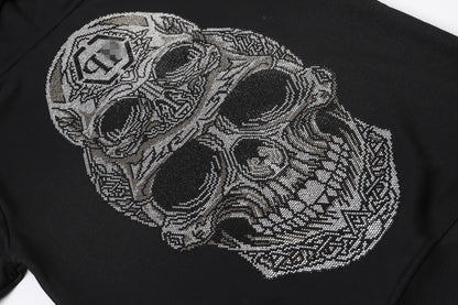 New-PP 8678 skull Diamonds Hoodie