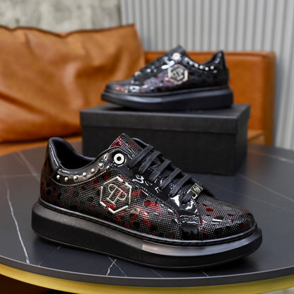 New-PP Leather casual shoes