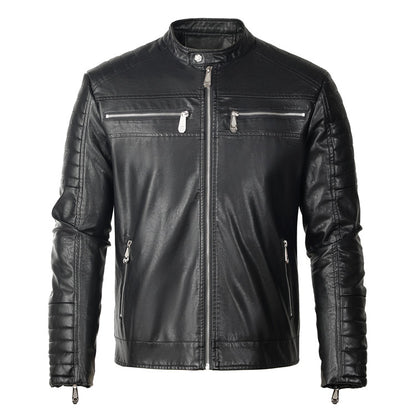 New-PP 6981 Padded leather jacket