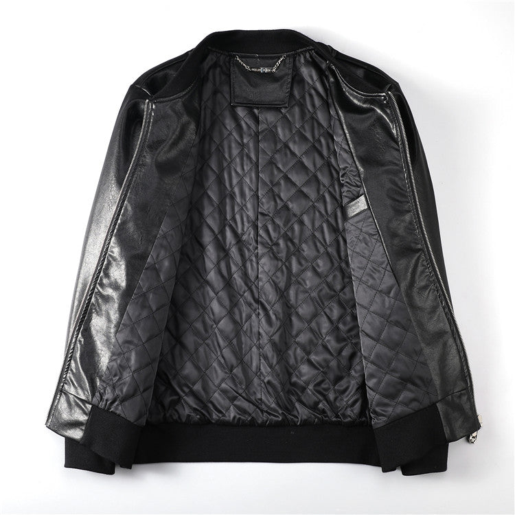 New-PP 6985 Padded leather jacket