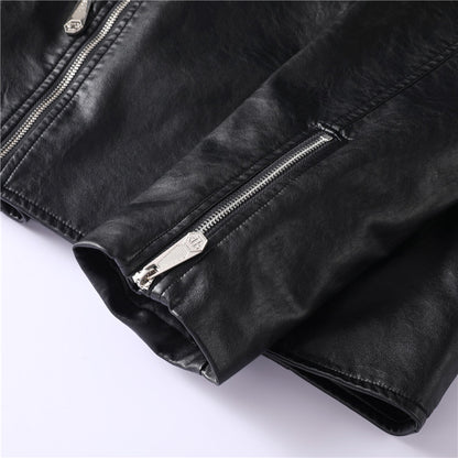 New-PP 6982 Padded leather jacket
