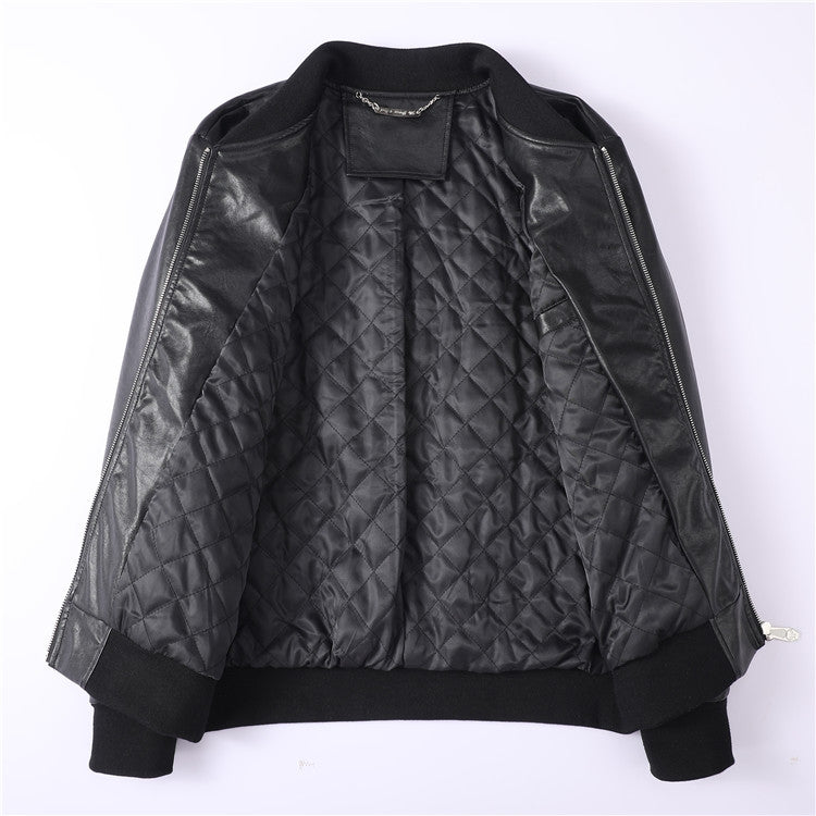 New-PP 6978 Padded leather jacket