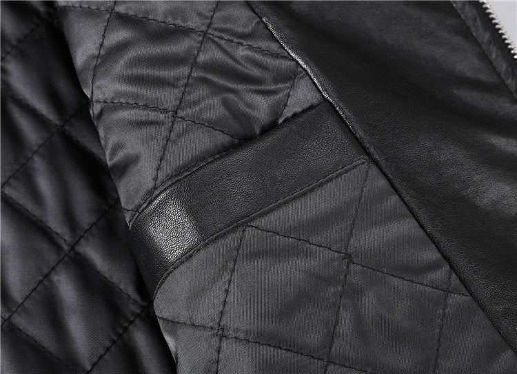 New-PP 6985 Padded leather jacket