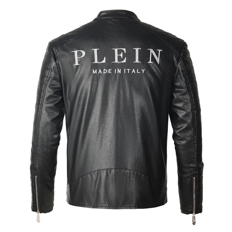 New-PP 6981 Padded leather jacket