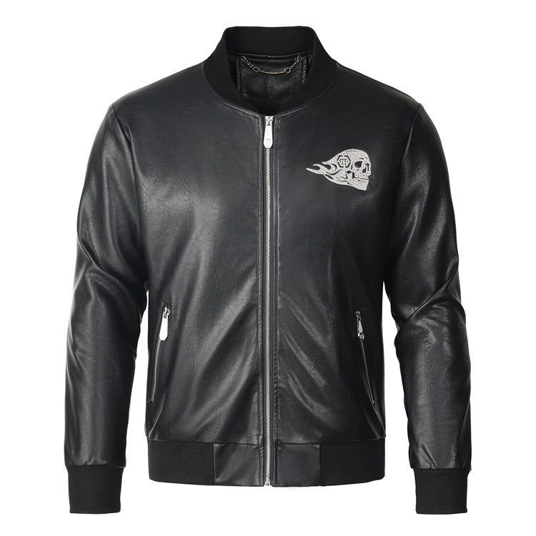 New-PP 6985 Padded leather jacket
