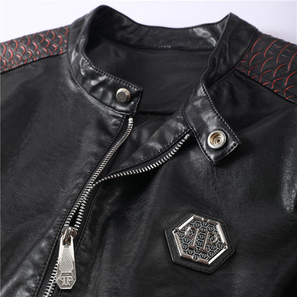 New-PP 6979 Padded leather jacket
