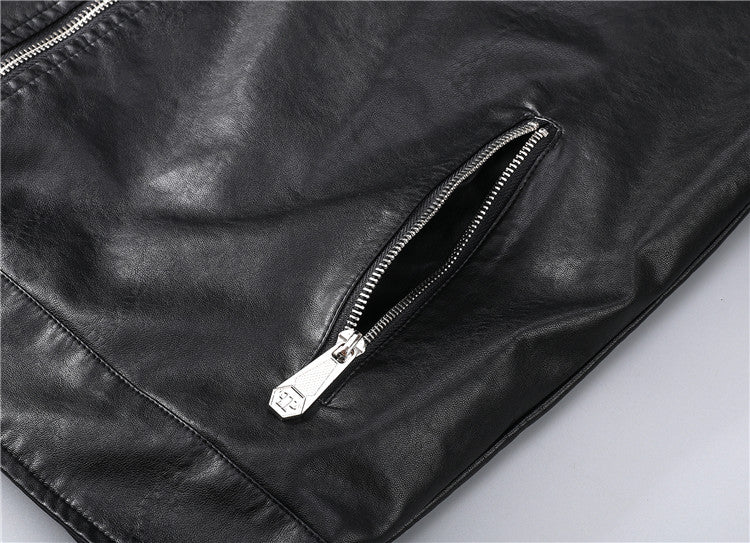 New-PP 6981 Padded leather jacket