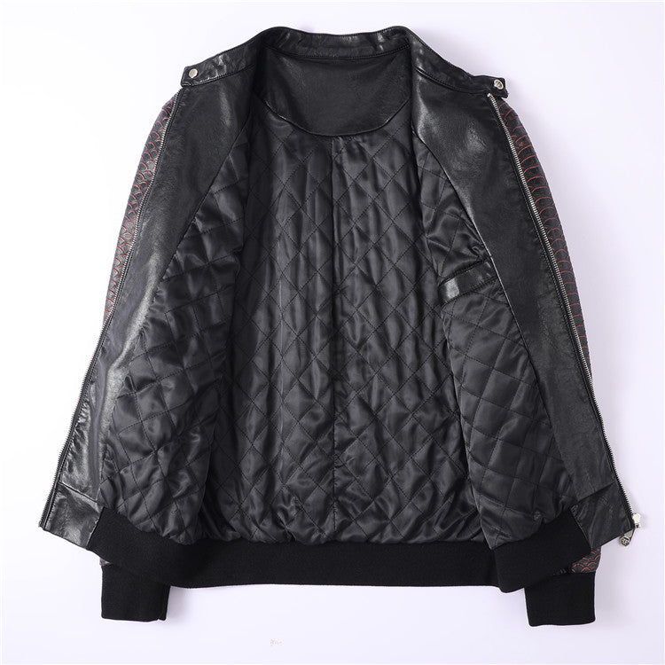 New-PP 6979 Padded leather jacket