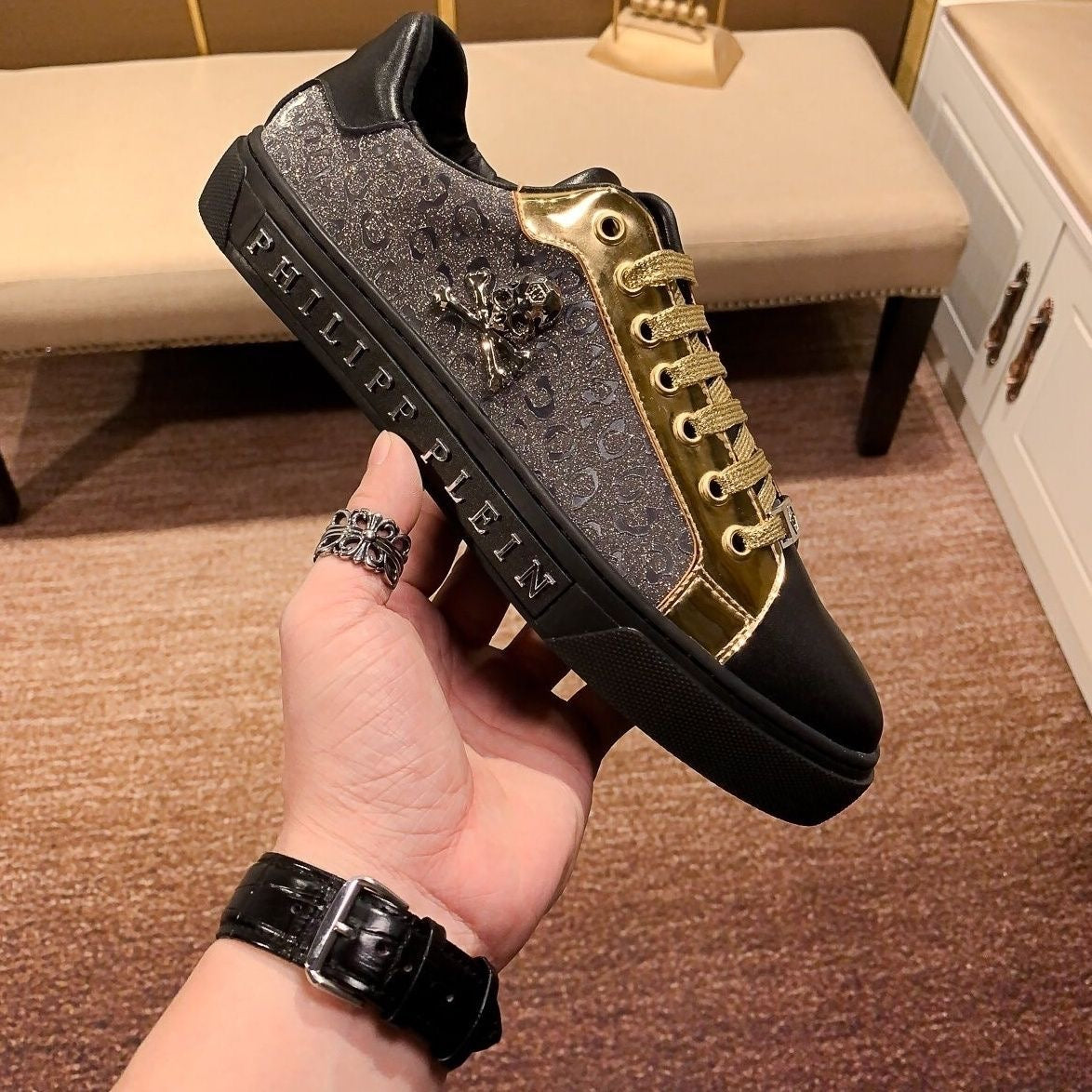New-PP Skull sneakers