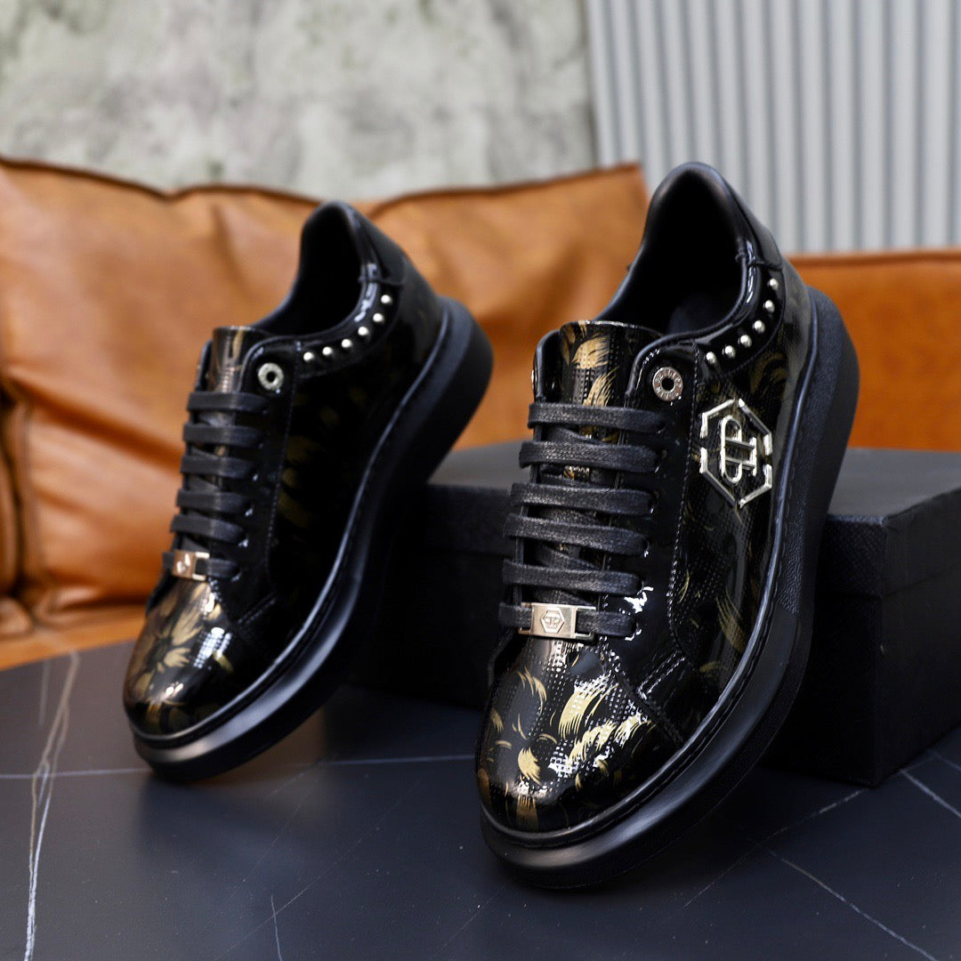 New-PP Leather casual shoes