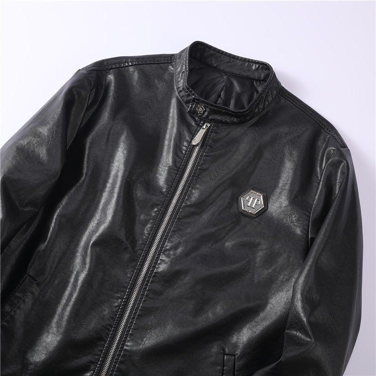 New-PP 6980 Padded leather jacket