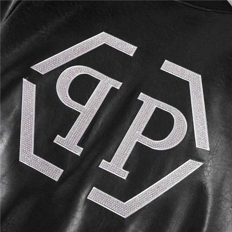 New-PP 6985 Padded leather jacket