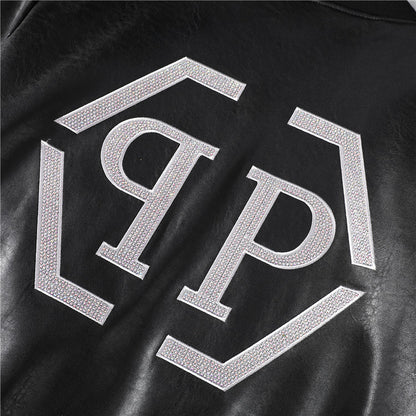 New-PP 6985 Padded leather jacket